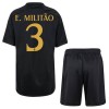 Original Trikotsatz Real Madrid E. Militao 3 Ausweichtrikot 2023-24 Für Kinder